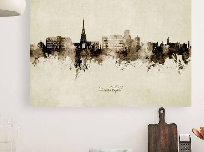 Solihull England Skyline by Michael Tompsett