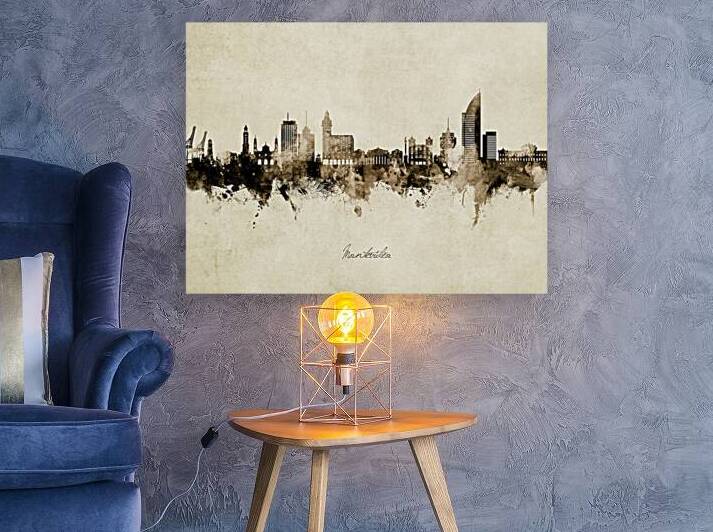 Montevideo Skyline Uruguay by Michael Tompsett