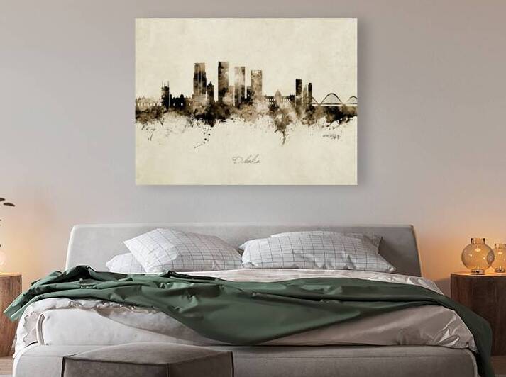 Dhaka Bangladesh Skyline by Michael Tompsett
