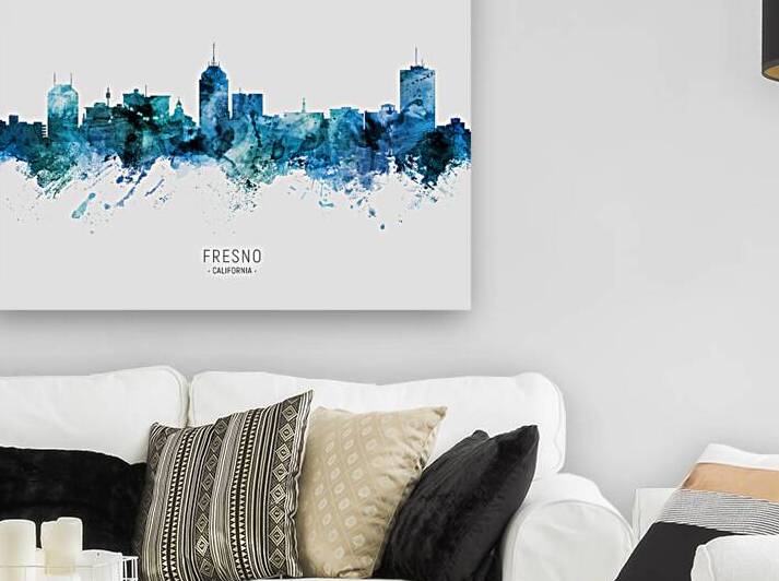 Fresno California Skyline by Michael Tompsett