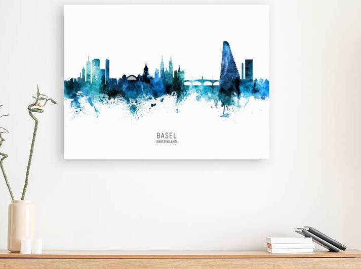 Basel Switzerland Skyline by Michael Tompsett