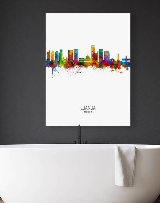 Luanda Angola Skyline by Michael Tompsett