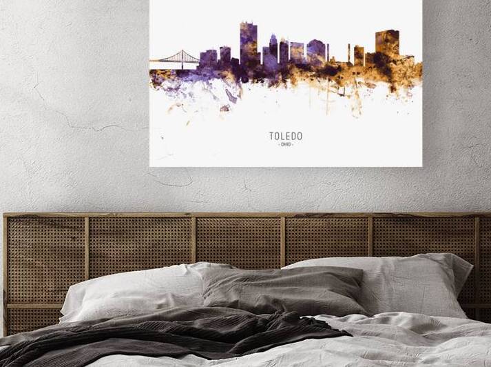 Toledo Ohio Skyline by Michael Tompsett