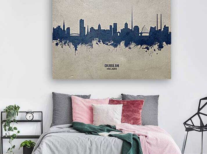 Dublin Ireland Skyline by Michael Tompsett