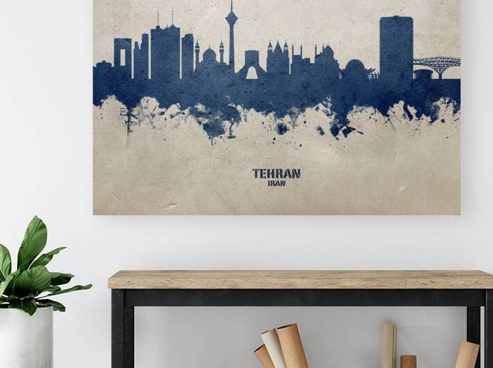 Tehran Iran Skyline by Michael Tompsett