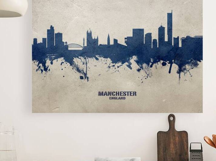 Manchester England Skyline by Michael Tompsett