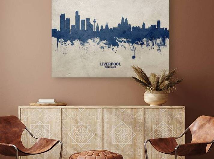 Liverpool England Skyline by Michael Tompsett