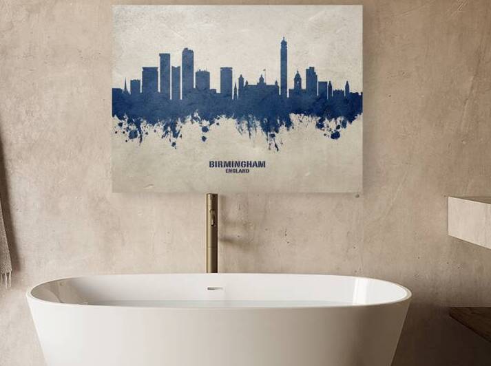Birmingham England Skyline by Michael Tompsett