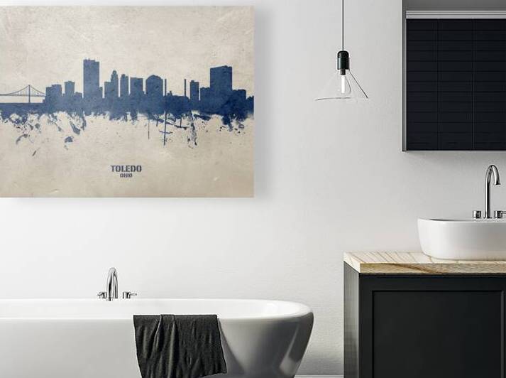 Toledo Ohio Skyline by Michael Tompsett