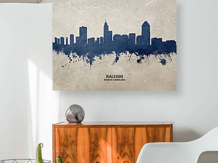 Raleigh North Carolina Skyline by Michael Tompsett
