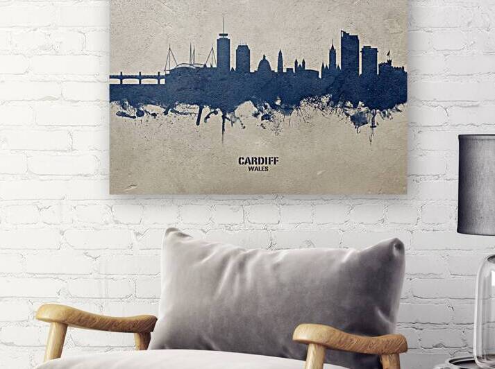 Cardiff Wales Skyline by Michael Tompsett