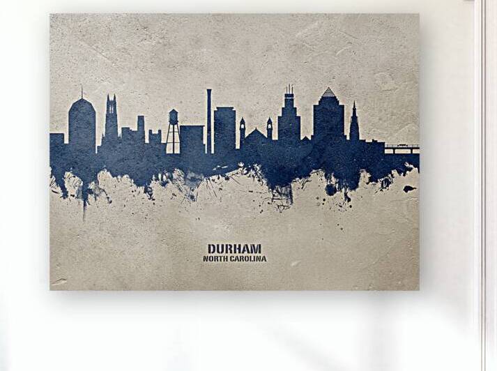 Durham North Carolina Skyline by Michael Tompsett