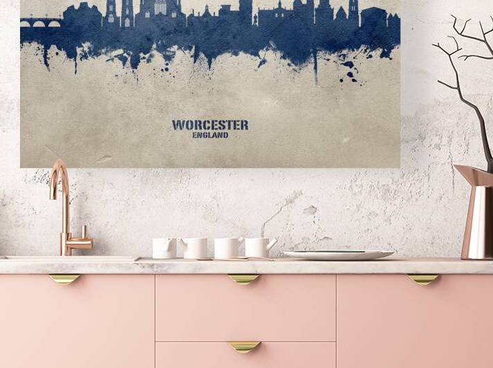 Worcester England Skyline by Michael Tompsett