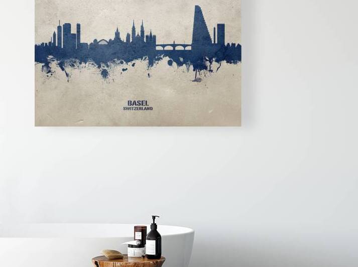 Basel Switzerland Skyline by Michael Tompsett