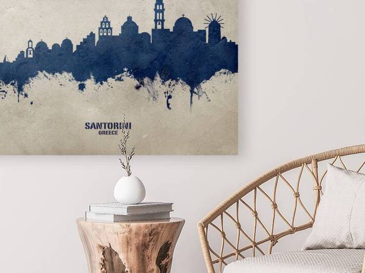 Santorini Skyline by Michael Tompsett