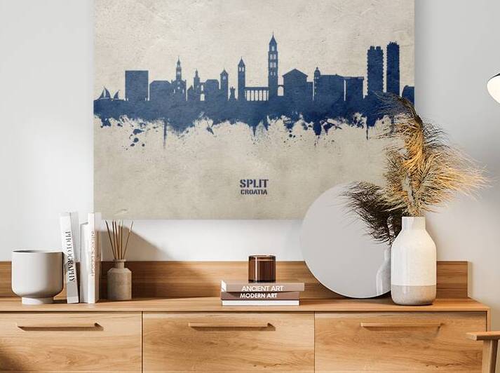 Split Croatia Skyline by Michael Tompsett