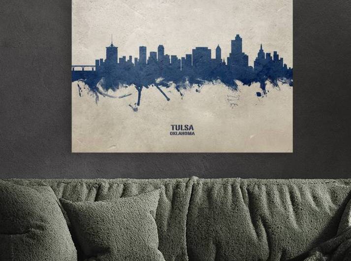 Tulsa Oklahoma Skyline by Michael Tompsett