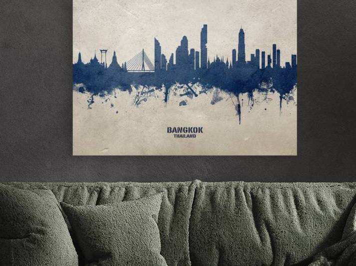 Bangkok Thailand Skyline by Michael Tompsett