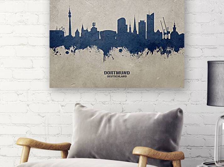 Dortmund Germany Skyline by Michael Tompsett