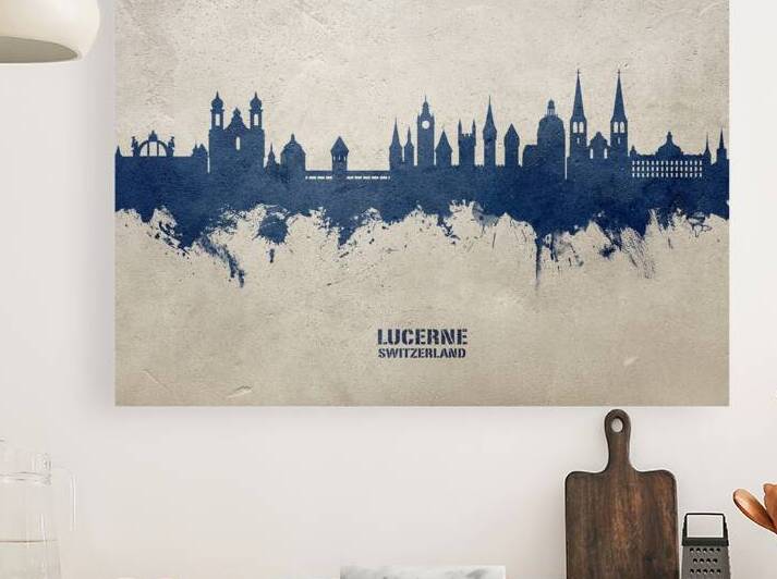 Lucerne Switzerland Luzern Skyline by Michael Tompsett