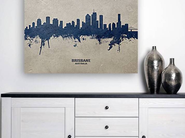 Brisbane Australia Skyline by Michael Tompsett