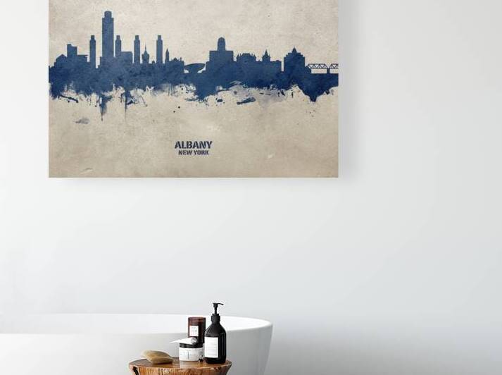 Albany New York Skyline by Michael Tompsett