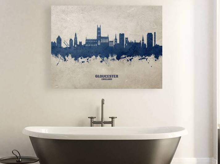 Gloucester England Skyline by Michael Tompsett