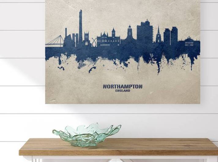 Northampton England Skyline by Michael Tompsett