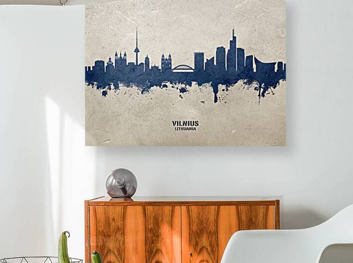 Vilnius Lithuania Skyline by Michael Tompsett