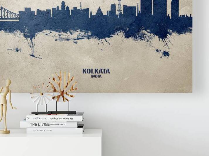 Kolkata Calcutta India Skyline by Michael Tompsett