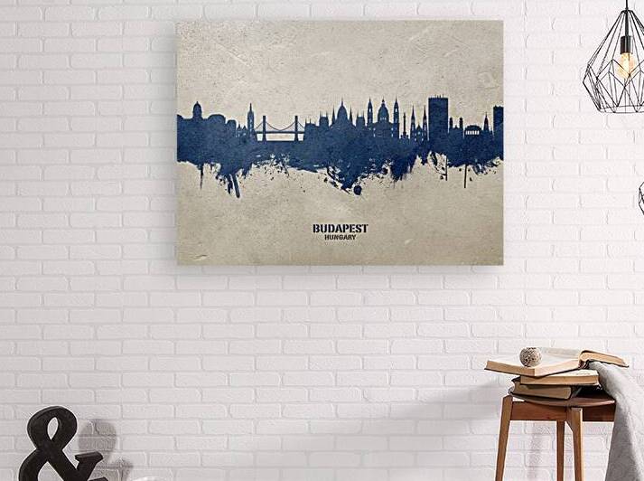 Budapest Hungary Skyline by Michael Tompsett
