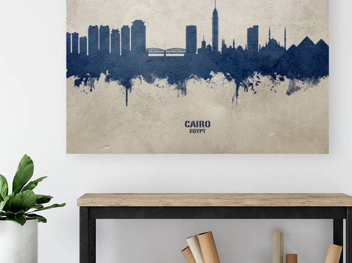 Cairo Egypt Skyline by Michael Tompsett