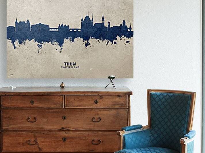 Thun Switzerland Skyline by Michael Tompsett