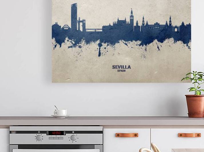 Sevilla Spain Skyline by Michael Tompsett