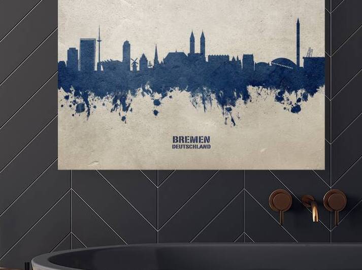 Bremen Germany Skyline by Michael Tompsett