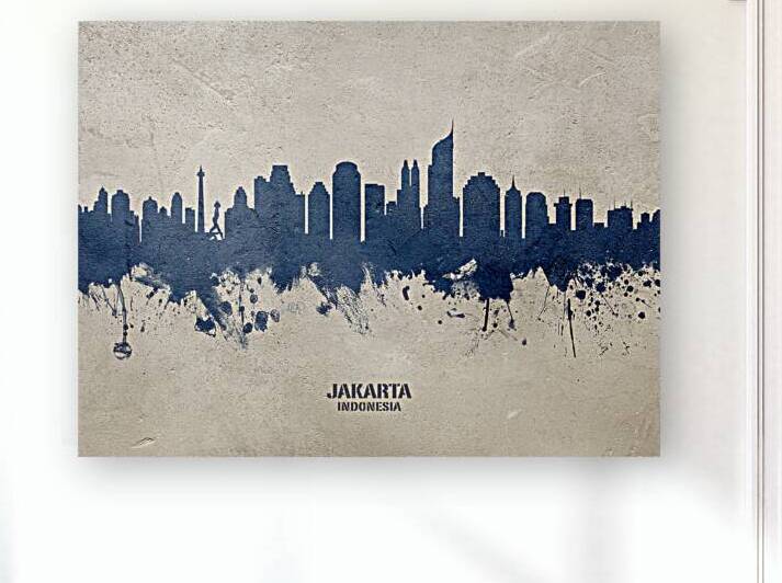 Jakarta Skyline Indonesia by Michael Tompsett