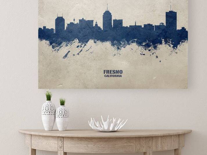 Fresno California Skyline by Michael Tompsett