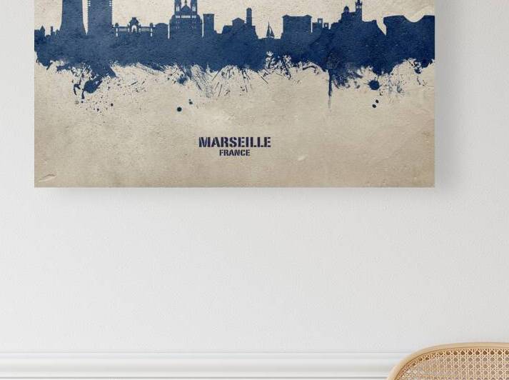 Marseille France Skyline by Michael Tompsett