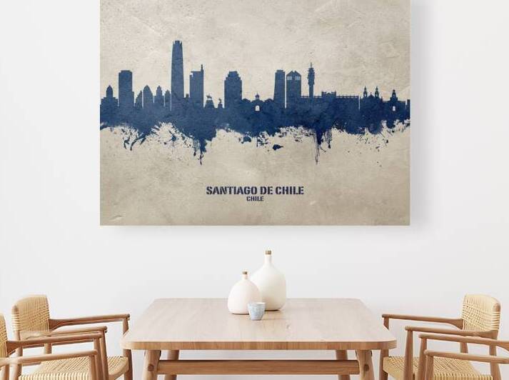 Santiago de Chile Skyline by Michael Tompsett