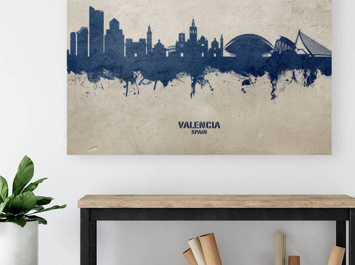 Valencia Spain Skyline by Michael Tompsett