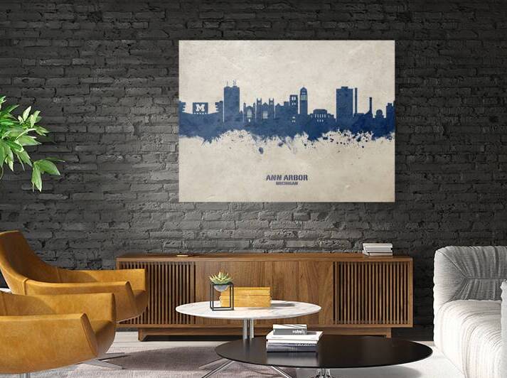 Ann Arbor Michigan Skyline by Michael Tompsett