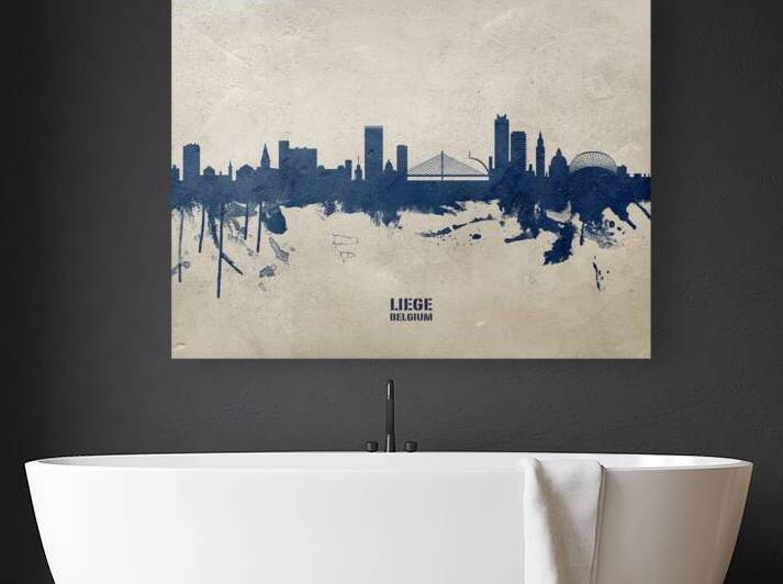 Liege Belgium Skyline by Michael Tompsett
