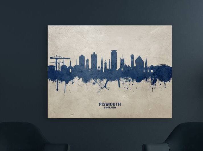 Plymouth England Skyline by Michael Tompsett