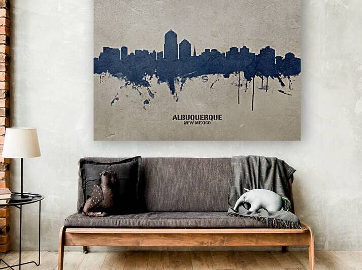 Albuquerque New Mexico Skyline by Michael Tompsett
