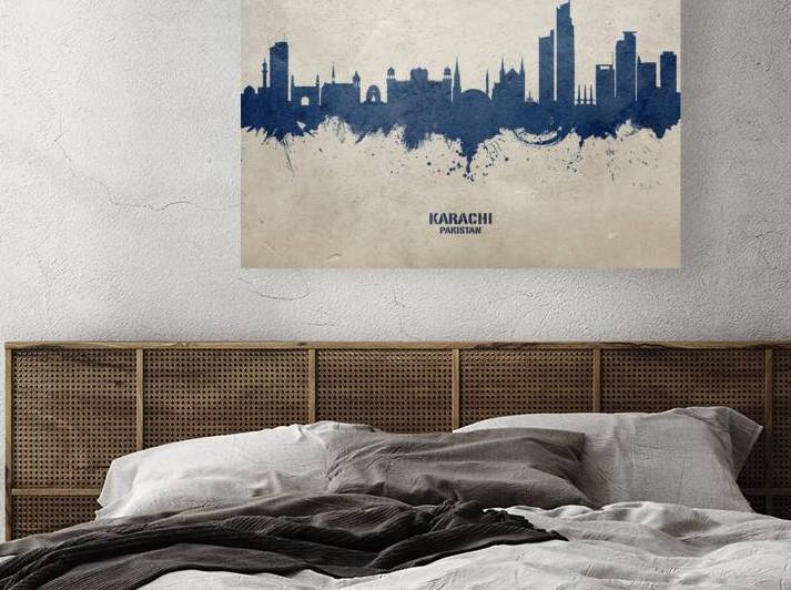 Karachi Pakistan Skyline by Michael Tompsett