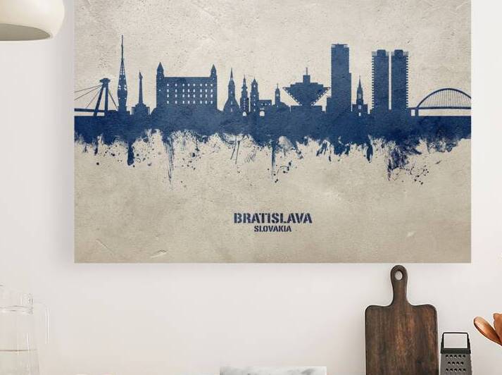 Bratislava Slovakia Skyline by Michael Tompsett