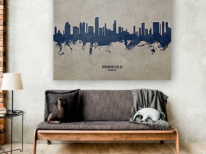 Honolulu Hawaii Skyline by Michael Tompsett