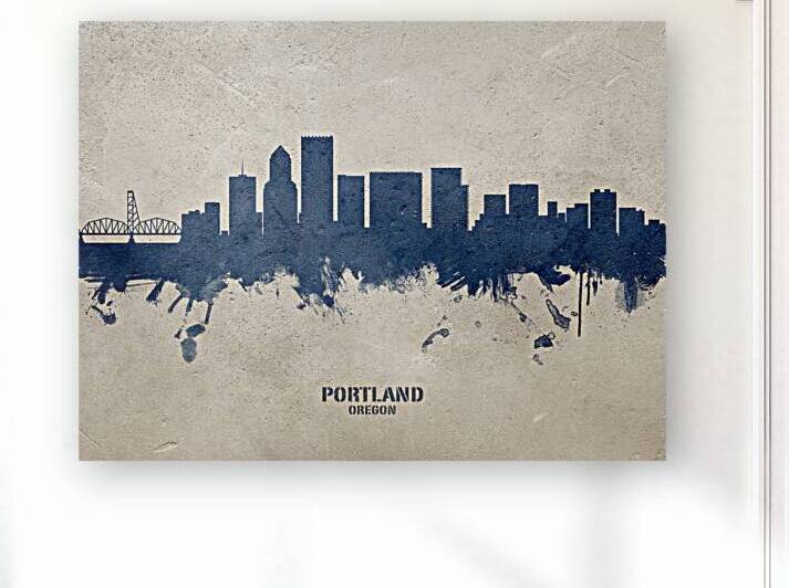 Portland Oregon Skyline by Michael Tompsett