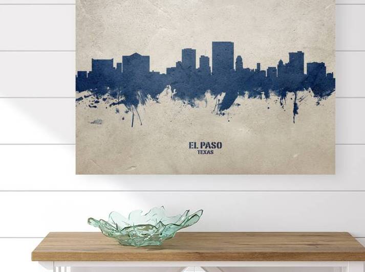 El Paso Texas Skyline by Michael Tompsett