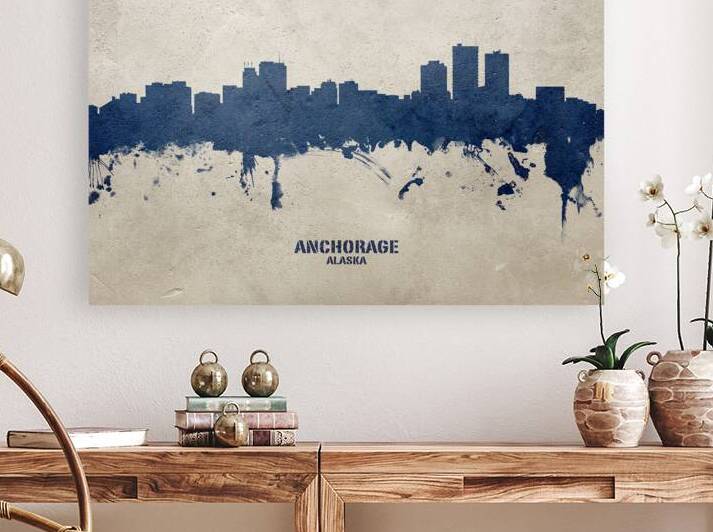 Anchorage Alaska Skyline by Michael Tompsett
